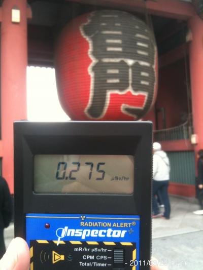 2011年3月開始。東京被曝の記録。浅草を中心として。