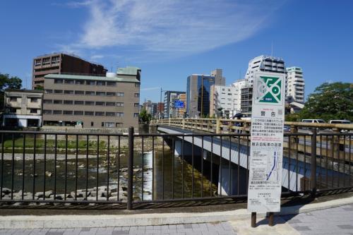 鴨川沿いを走って平安神宮方面 ...