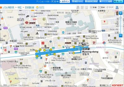 全エリア一覧表示 韓国地図コネスト 韓国旅行の準備 韓国旅行 観光を楽しむための 8つのツール Naver まとめ